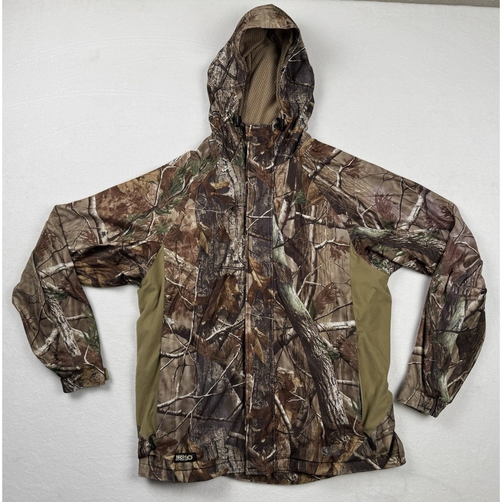 Guide Series Realtree‎ Camo Jacket Men's Medium Waterproof Tech2O Hunting Hooded